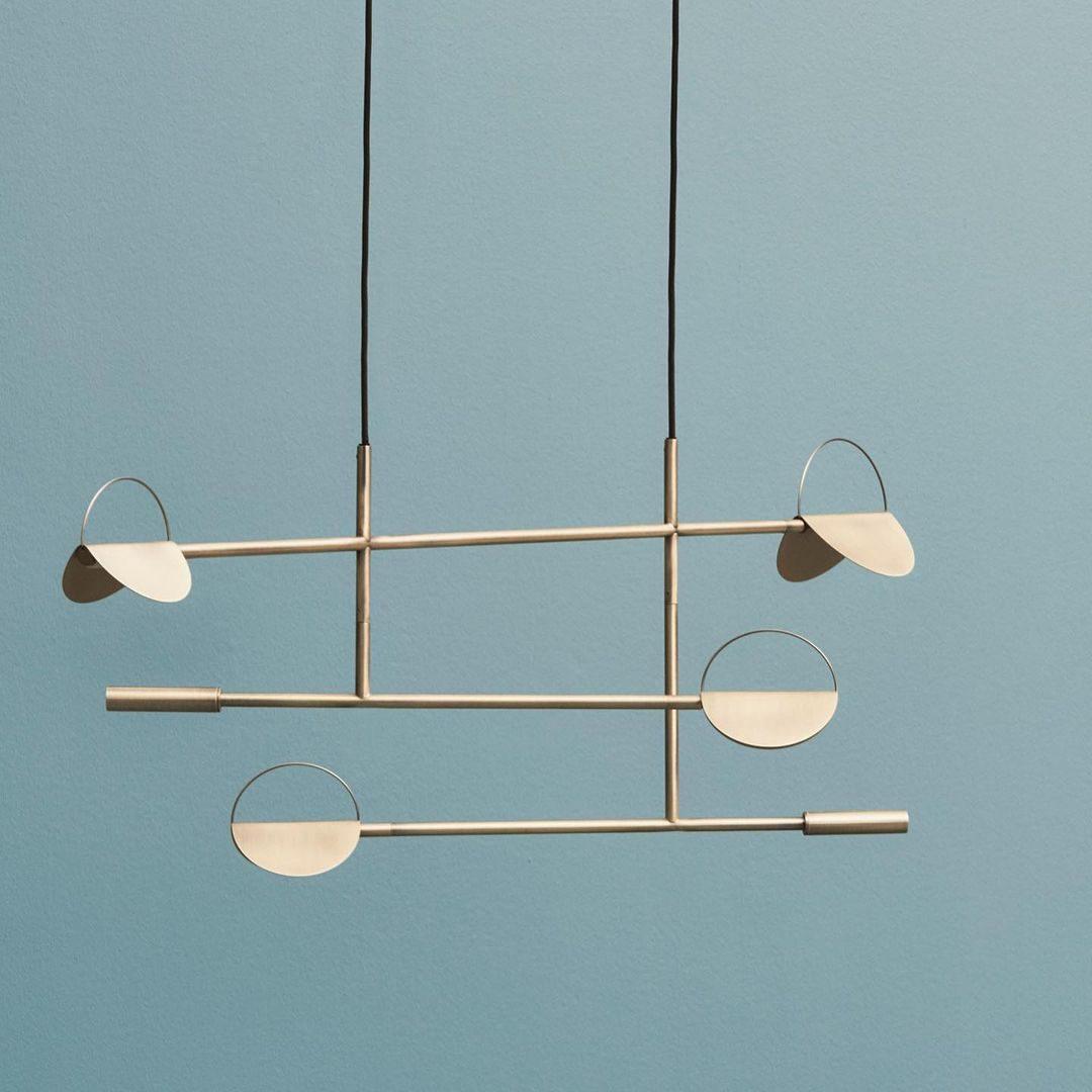 Lampada a sospensione – Metallo – Nero-Oro – Ø 30 cm – Design moderno per sala da pranzo e soggiorno