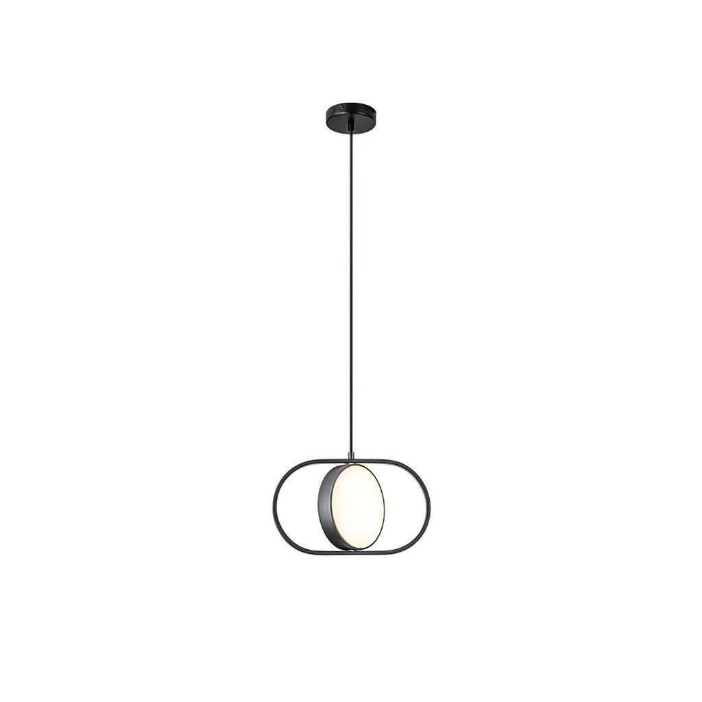 Lampada a sospensione – Metallo – Nero – Ø35 cm – Design moderno per sala da pranzo e soggiorno