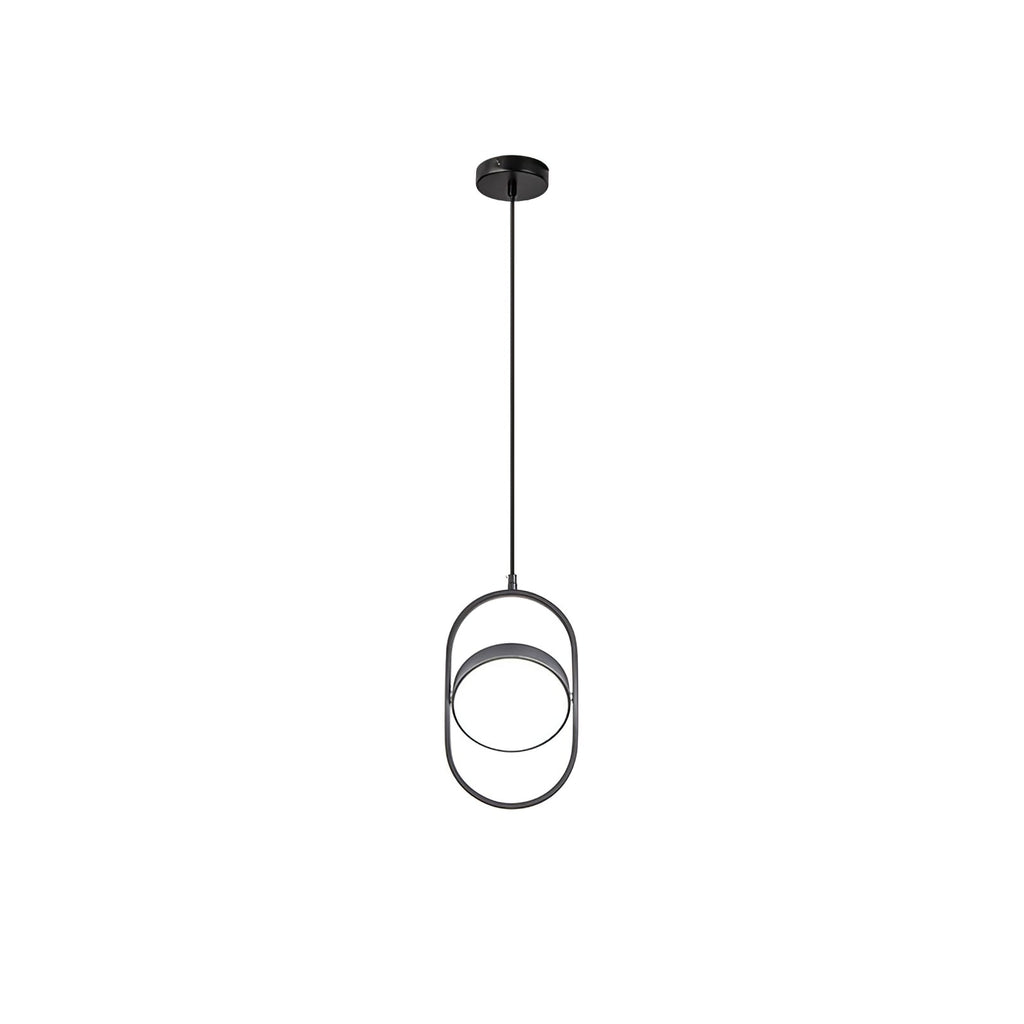 Lampada a sospensione – Metallo – Nero – Ø35 cm – Design moderno per sala da pranzo e soggiorno