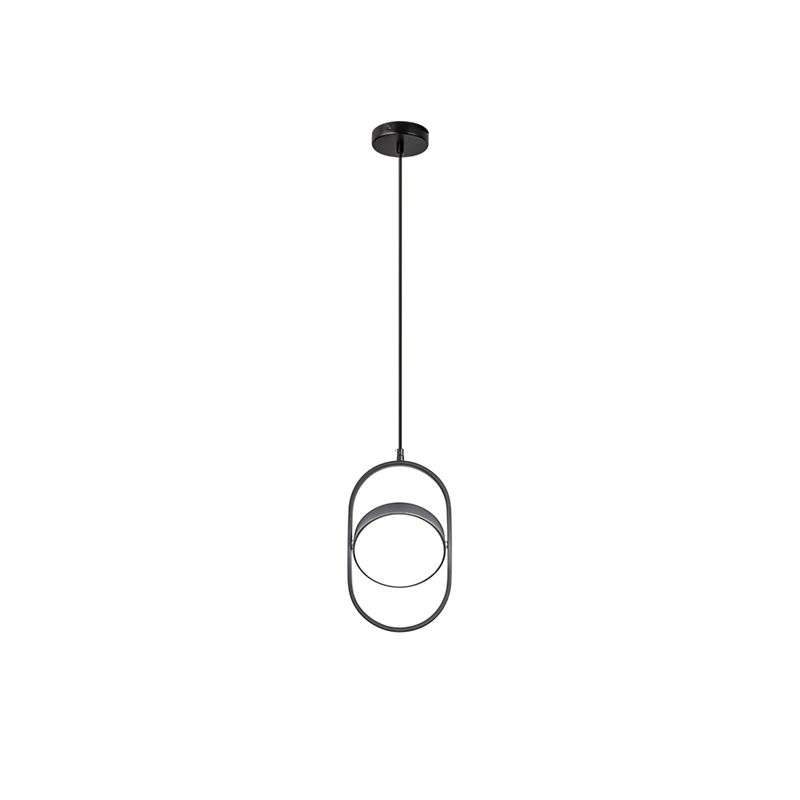 Lampada a sospensione – Metallo – Nero – Ø35 cm – Design moderno per sala da pranzo e soggiorno