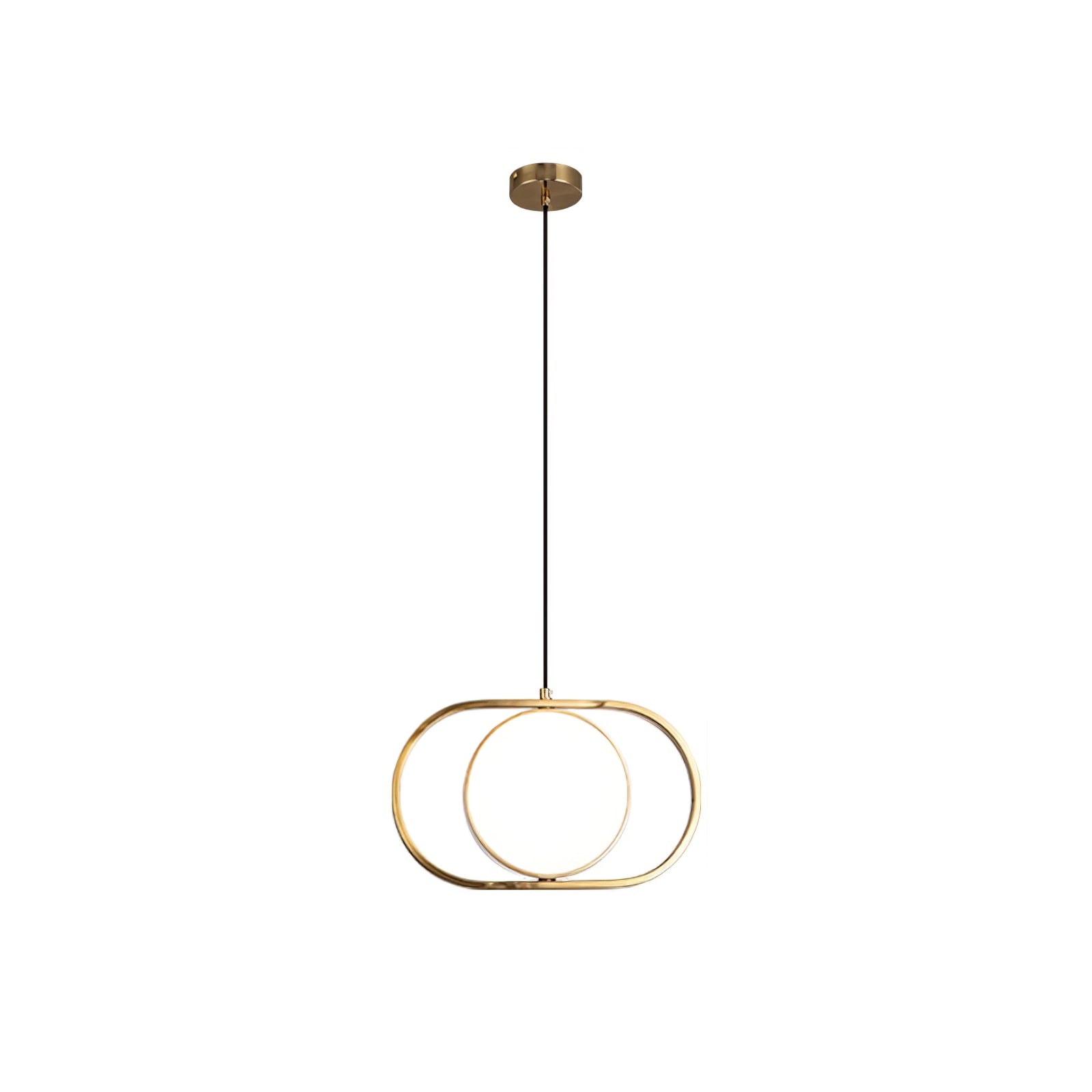 Lampada a sospensione – Metallo – Nero – Ø35 cm – Design moderno per sala da pranzo e soggiorno
