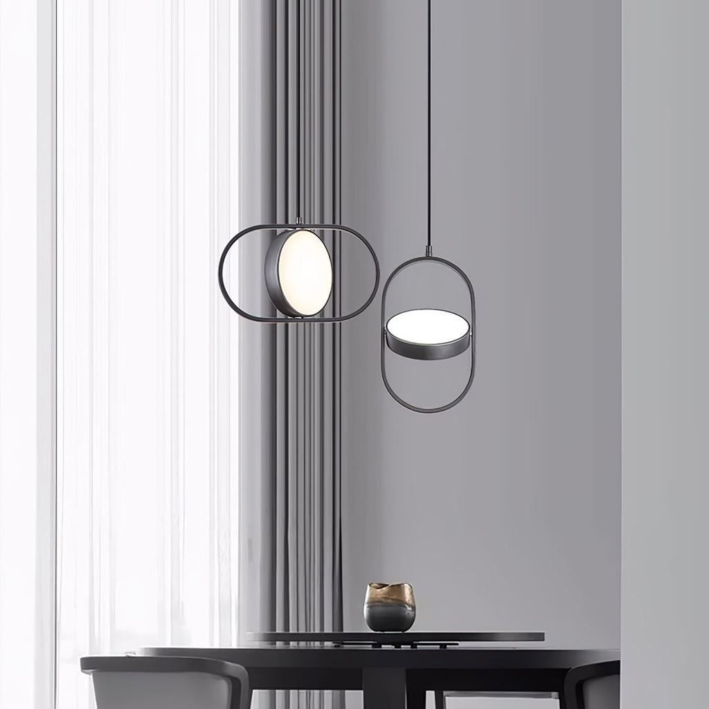 Lampada a sospensione – Metallo – Nero – Ø35 cm – Design moderno per sala da pranzo e soggiorno