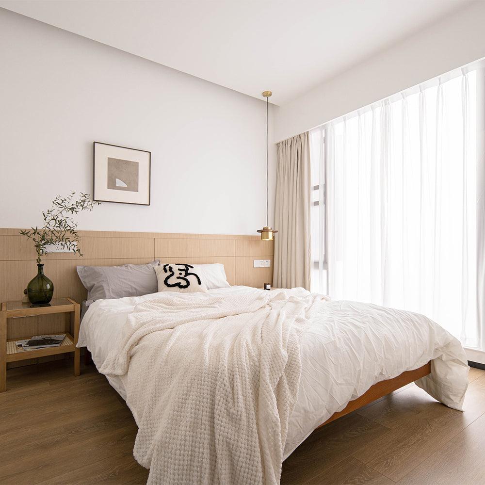 Lampada a sospensione – Legno di noce – Ottone/Nero – Altezza regolabile – Moderno-Elegante per la sala da pranzo