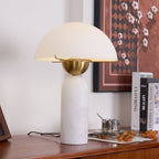 Lampada da Tavolo Peono in Alabastro