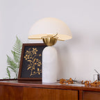 Lampada da Tavolo Peono in Alabastro