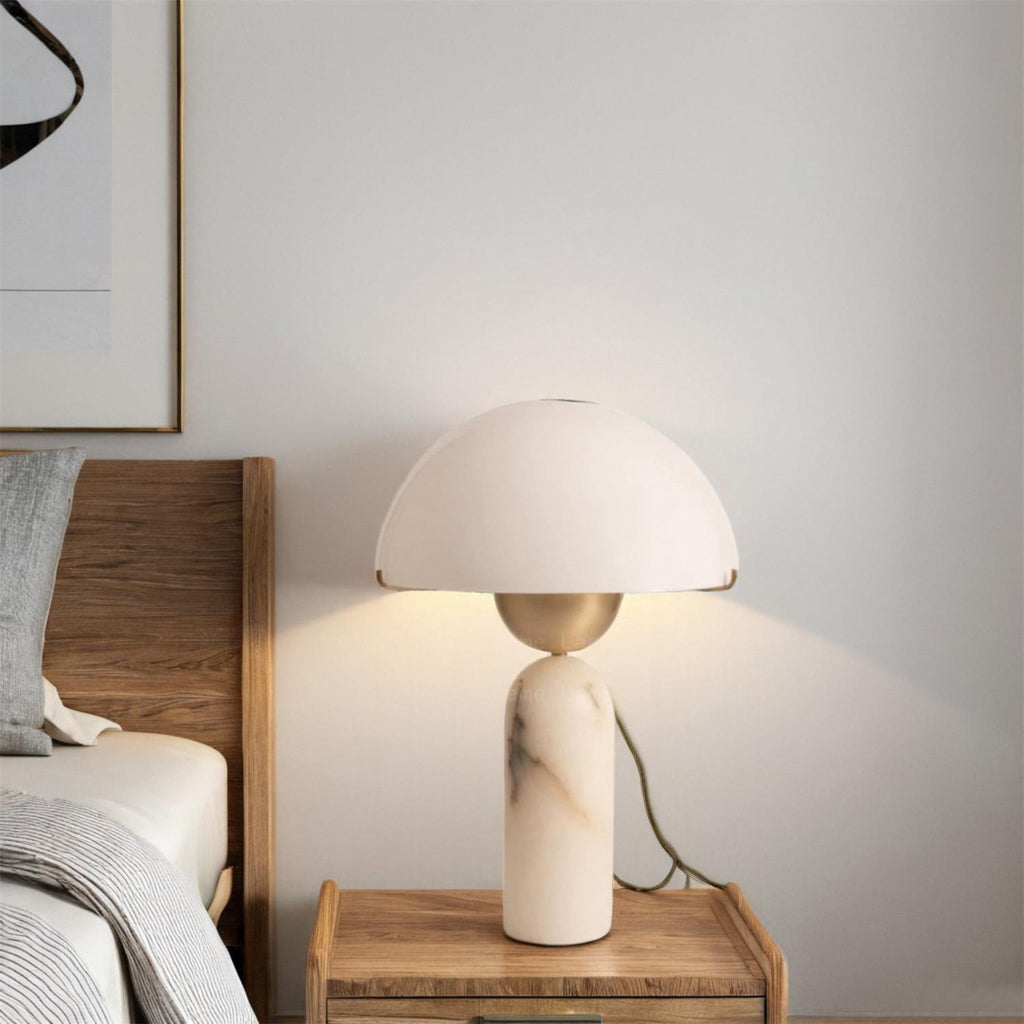 Lampada da Tavolo Peono in Alabastro