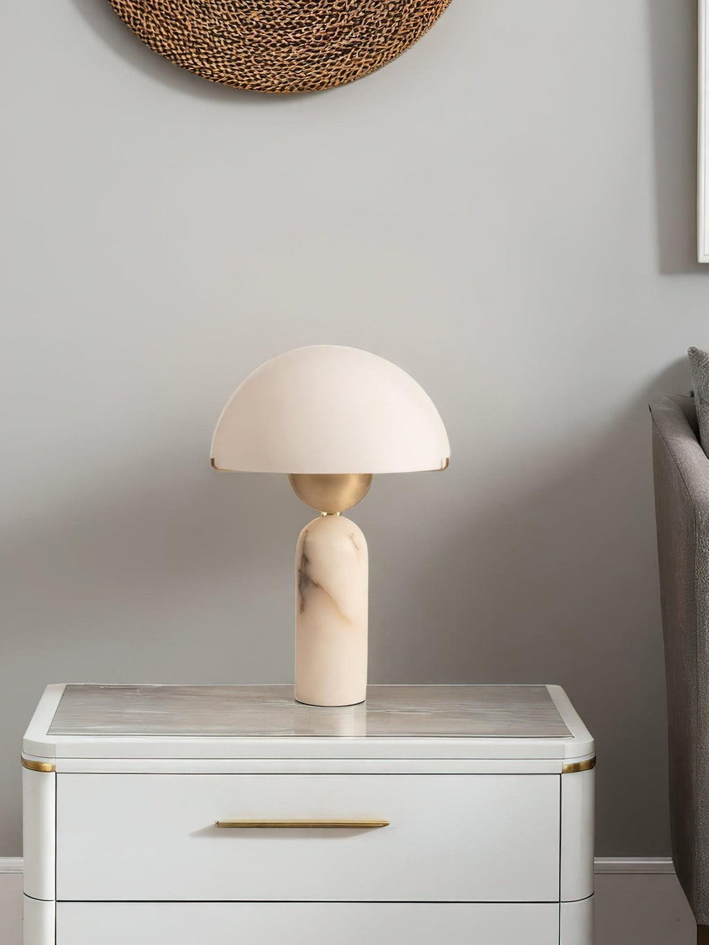 Lampada da Tavolo Peono in Alabastro