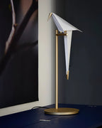 Lampada da Tavolo a Forma di Gru di Carta