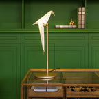 Lampada da Tavolo a Forma di Gru di Carta