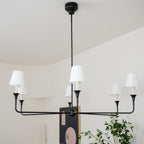 Lampadario Grande in Tessuto Industriale Vintage Arthaila