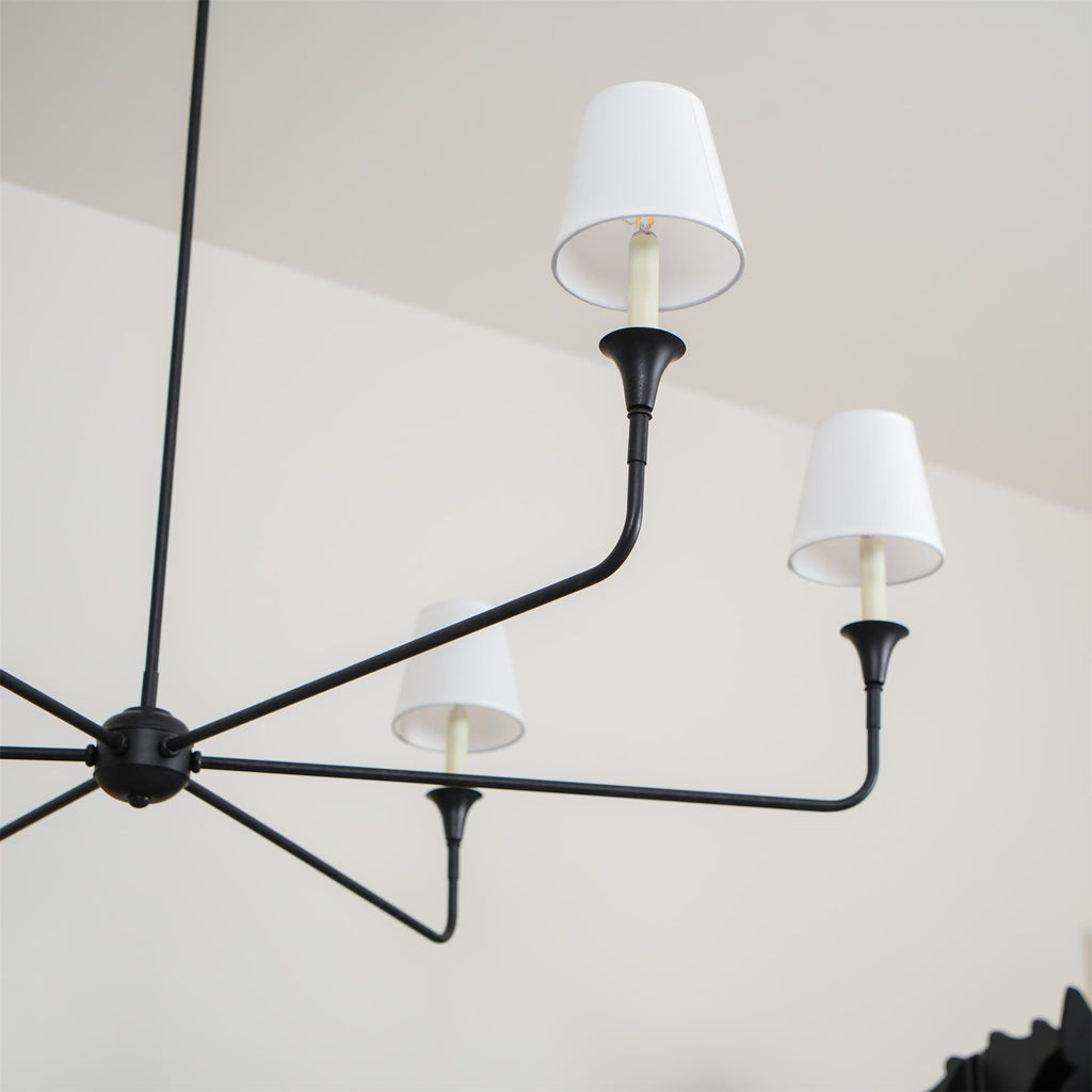 Lampadario Grande in Tessuto Industriale Vintage Arthaila