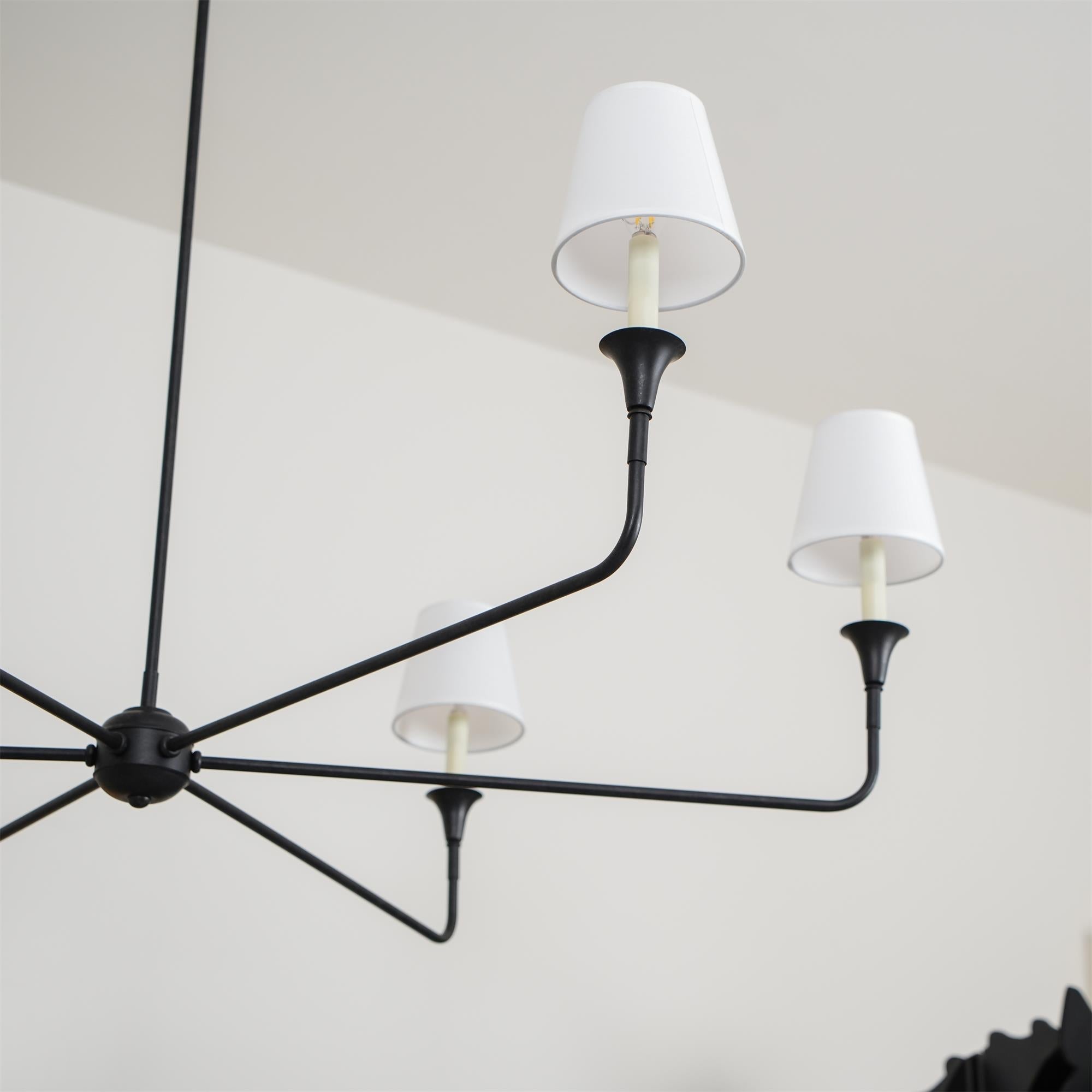 Lampadario Grande in Tessuto Industriale Vintage Arthaila