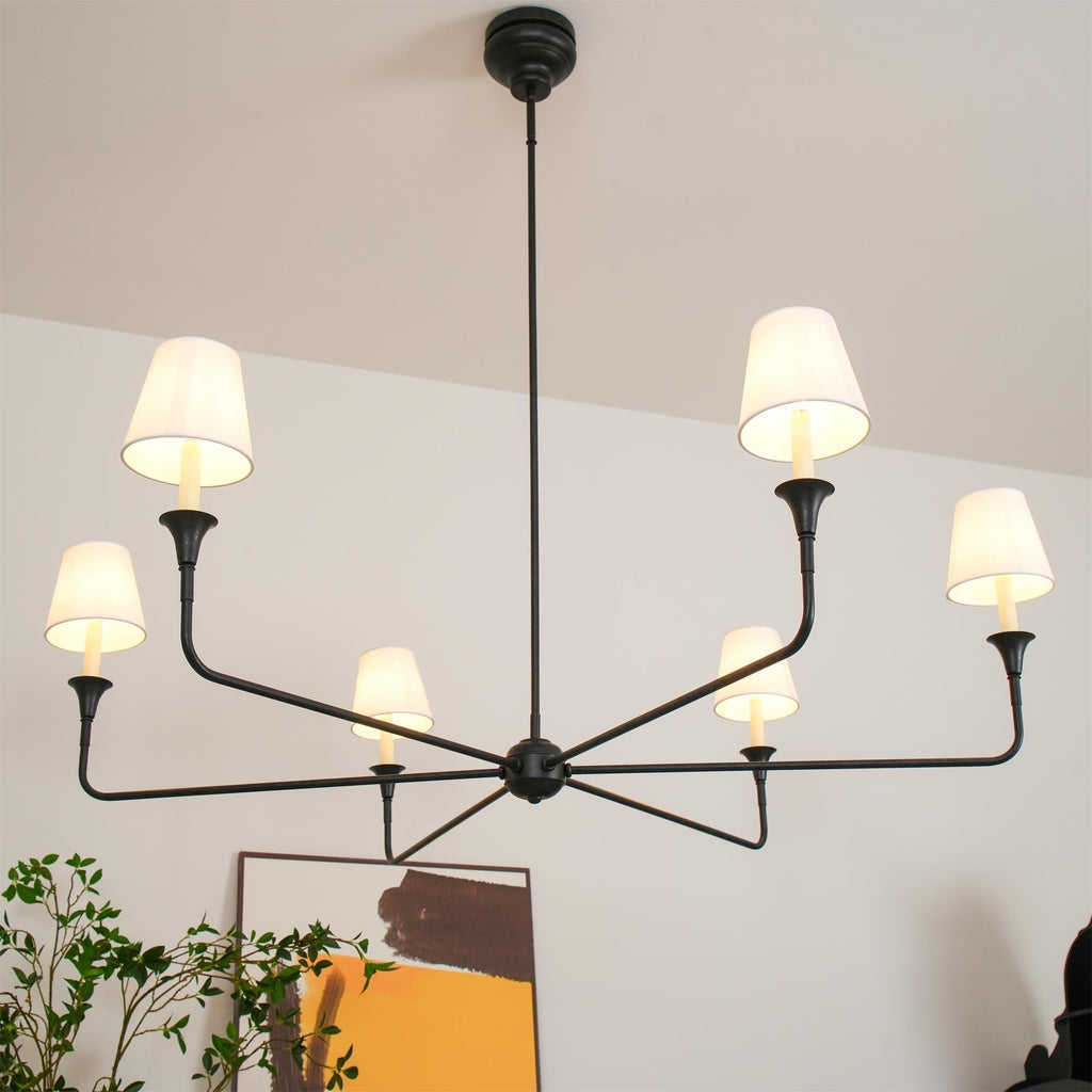 Lampadario Grande in Tessuto Industriale Vintage Arthaila