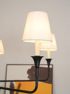 Lampadario Grande in Tessuto Industriale Vintage Arthaila