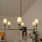 Lampadario Grande in Tessuto Industriale Vintage Arthaila