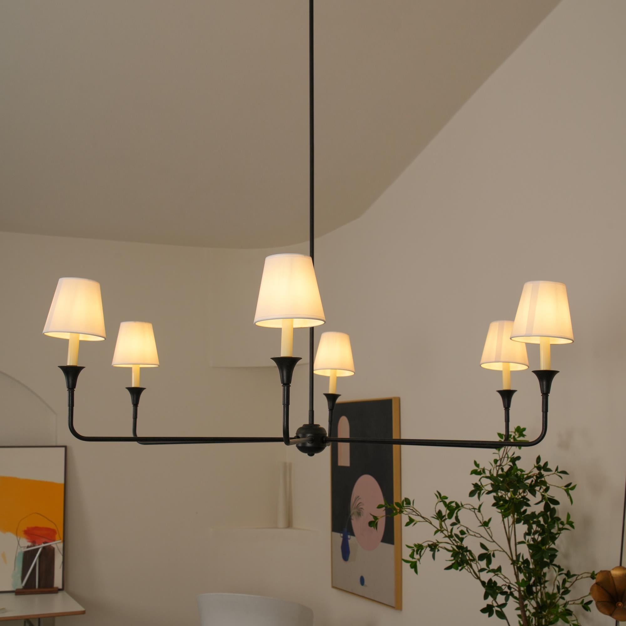 Lampadario Grande in Tessuto Industriale Vintage Arthaila