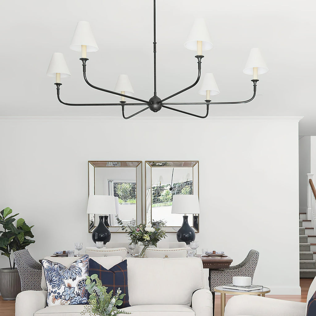 Lampadario Grande in Tessuto Industriale Vintage Arthaila