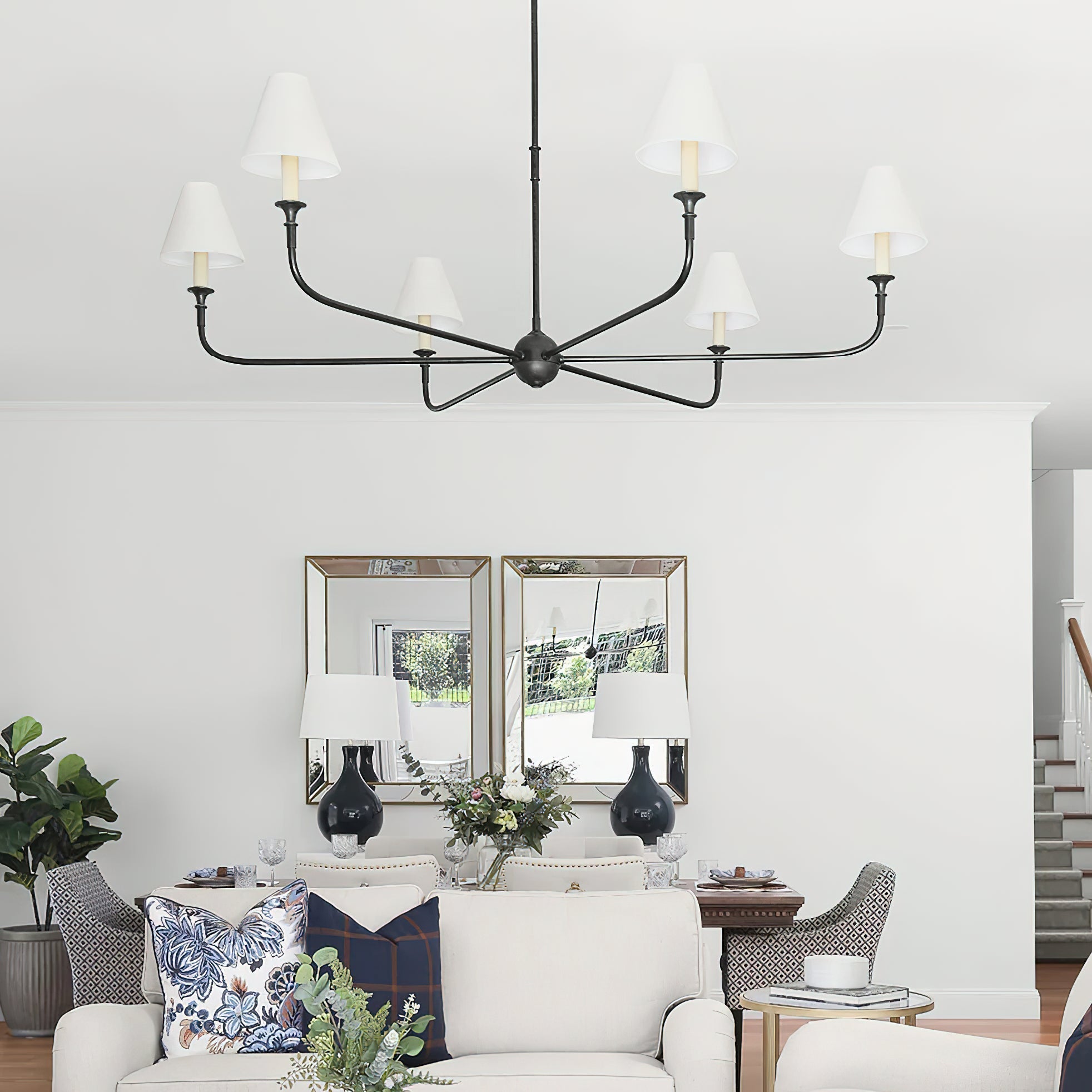 Lampadario Grande in Tessuto Industriale Vintage Arthaila