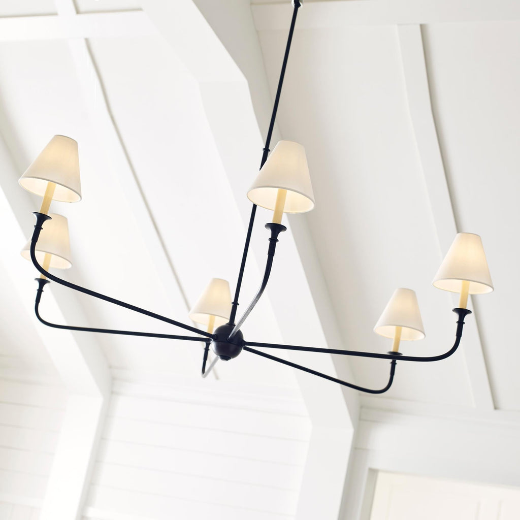 Lampadario Grande in Tessuto Industriale Vintage Arthaila
