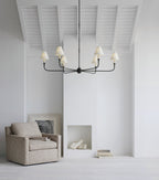 Lampadario Grande in Tessuto Industriale Vintage Arthaila