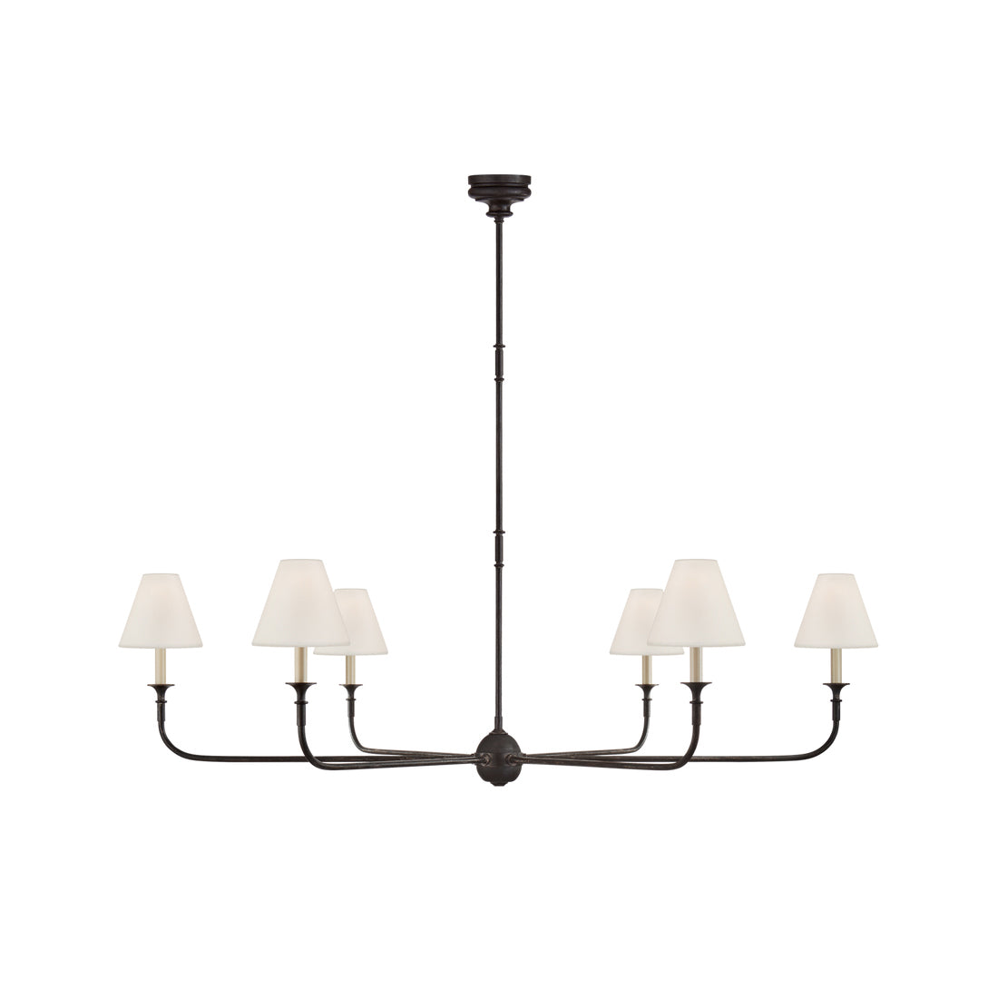 Lampadario Grande in Tessuto Industriale Vintage Arthaila