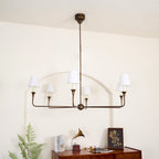Lampadario Grande in Tessuto Industriale Vintage Arthaila