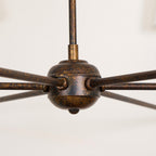 Lampadario Grande in Tessuto Industriale Vintage Arthaila