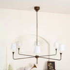 Lampadario Grande in Tessuto Industriale Vintage Arthaila