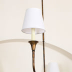 Lampadario Grande in Tessuto Industriale Vintage Arthaila