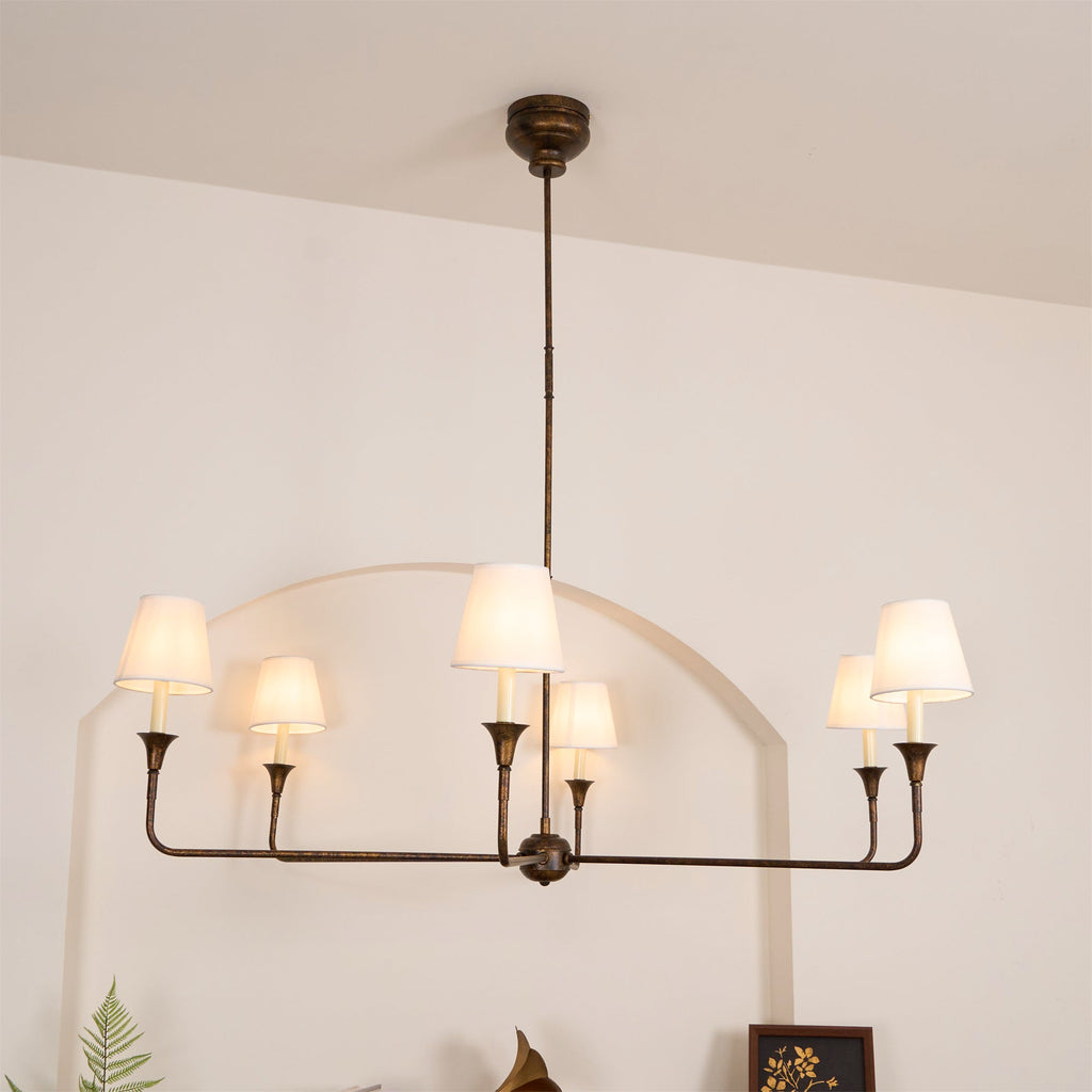 Lampadario Grande in Tessuto Industriale Vintage Arthaila