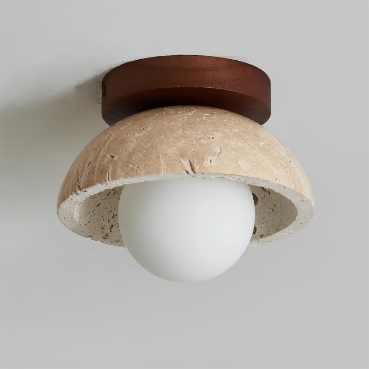 Mysa Minimalista Lampada da Soffitto in Travertino