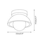 Mysa Minimalista Lampada da Soffitto in Travertino