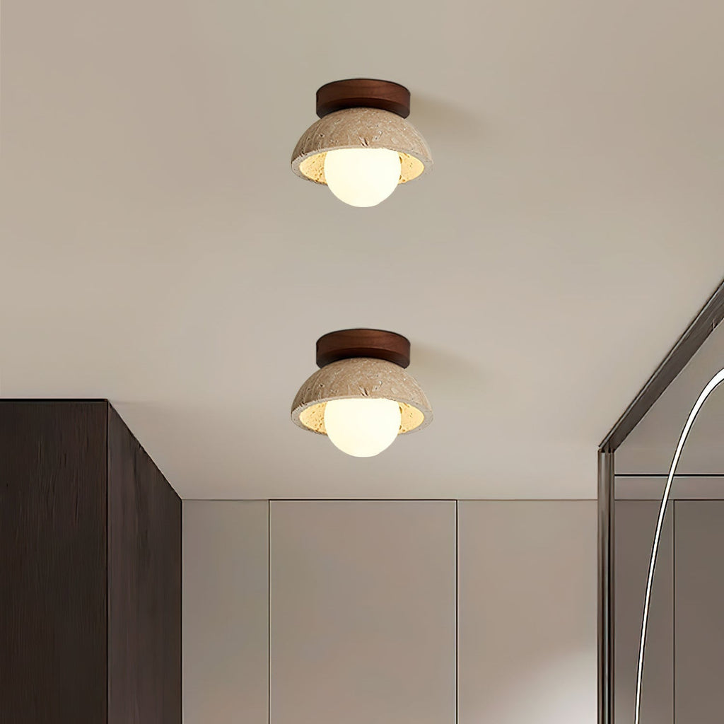 Mysa Minimalista Lampada da Soffitto in Travertino