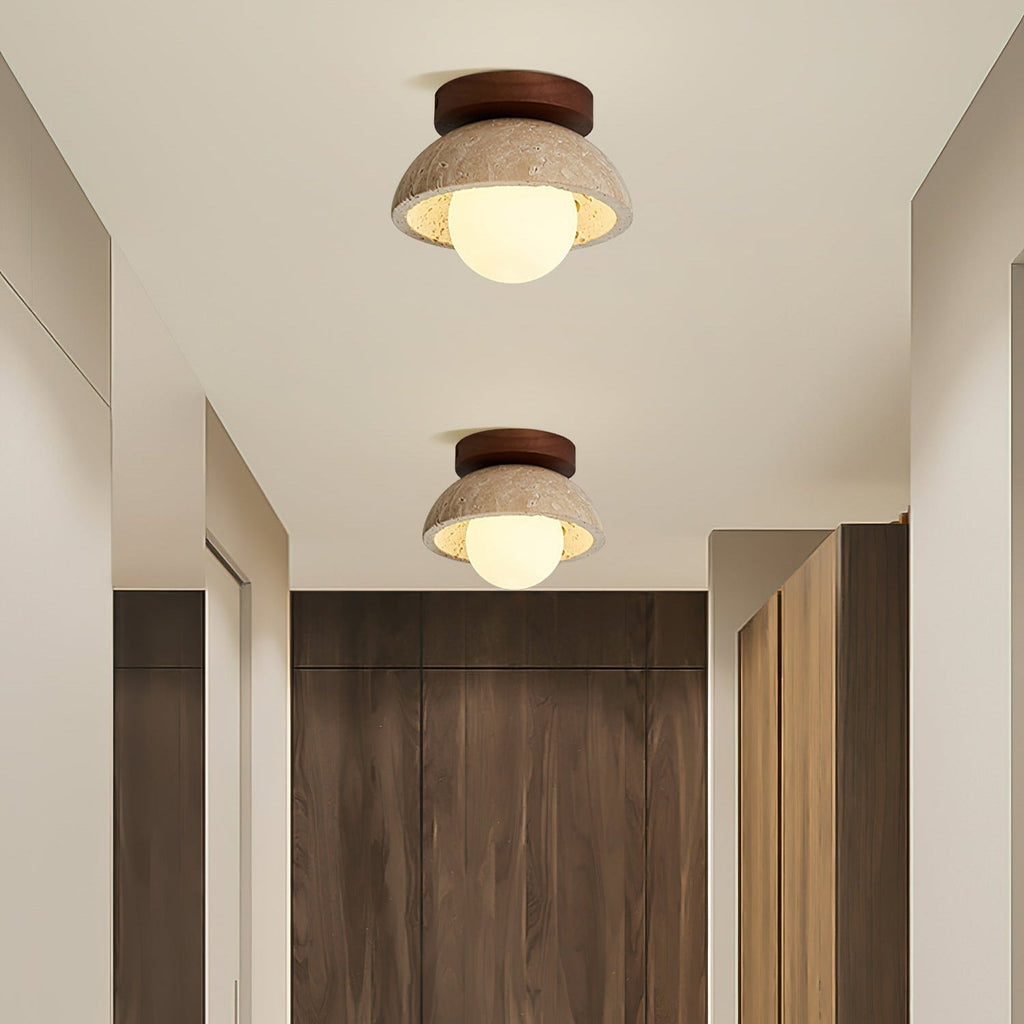 Mysa Minimalista Lampada da Soffitto in Travertino
