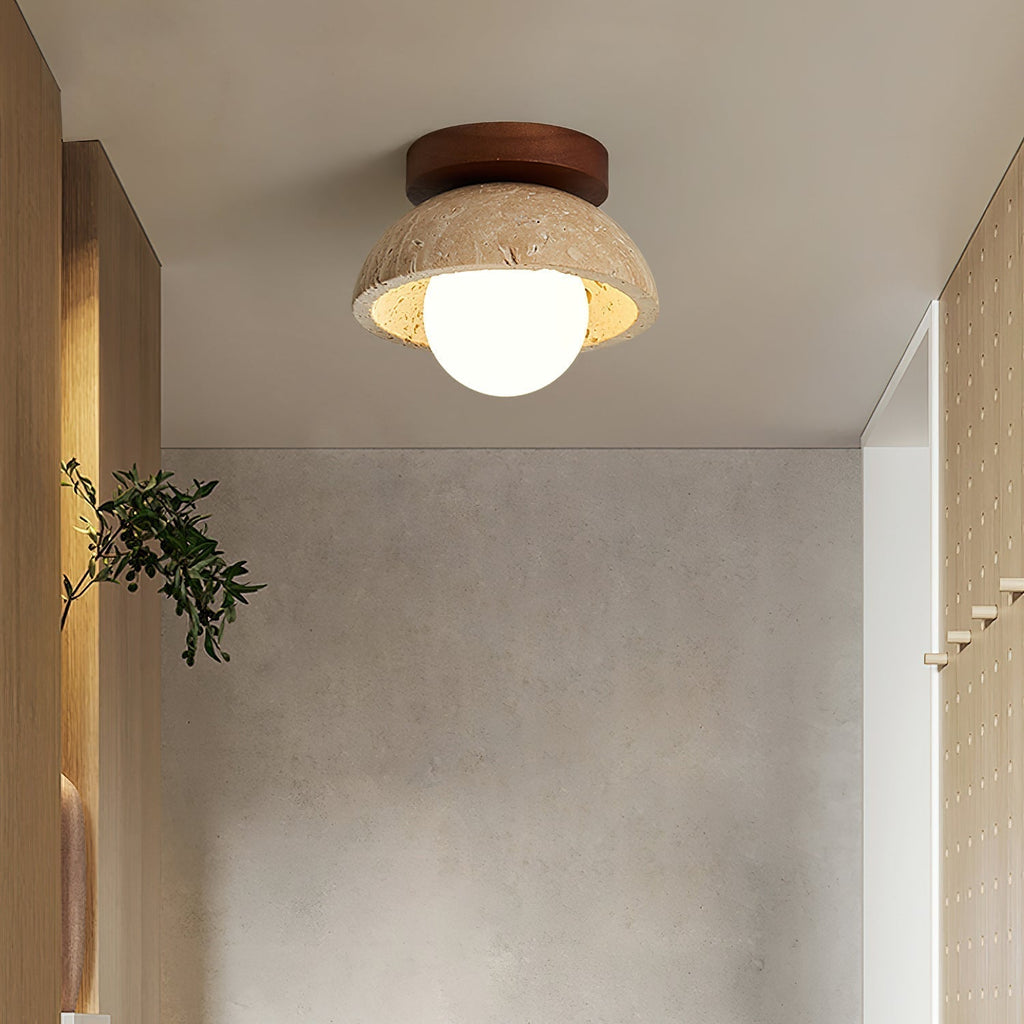 Mysa Minimalista Lampada da Soffitto in Travertino