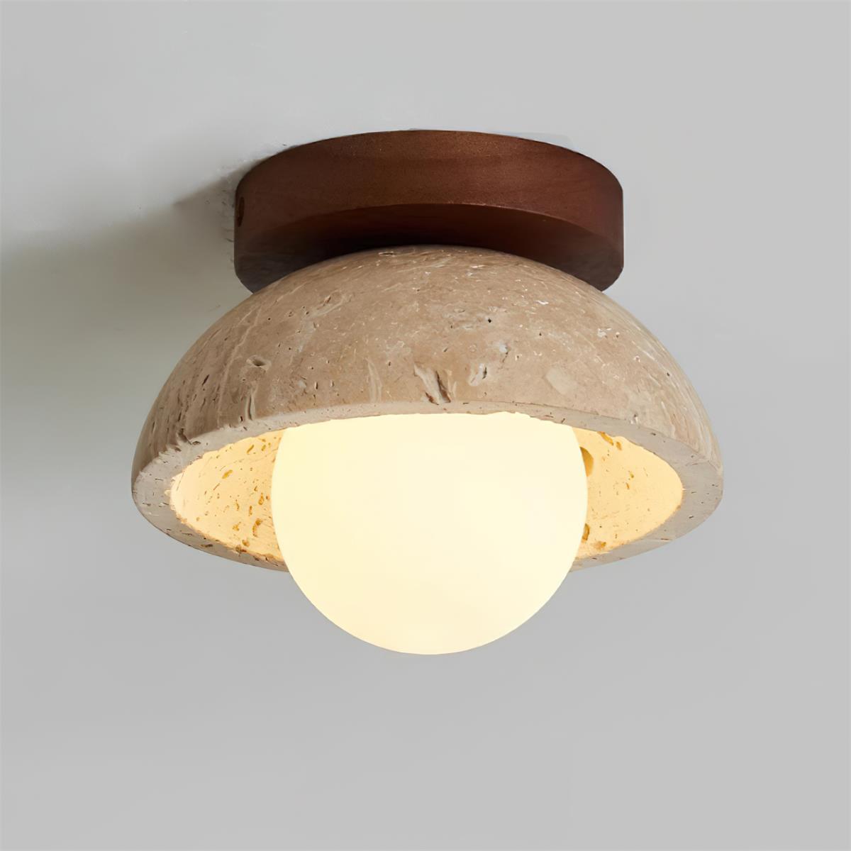 Mysa Minimalista Lampada da Soffitto in Travertino