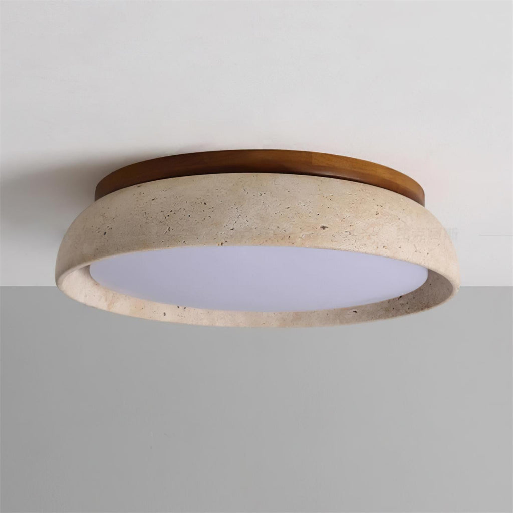 Lampada da soffitto Kloris in Pietra Travertino
