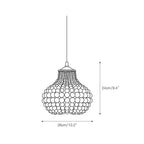 Lampada a sospensione Pilli con perline