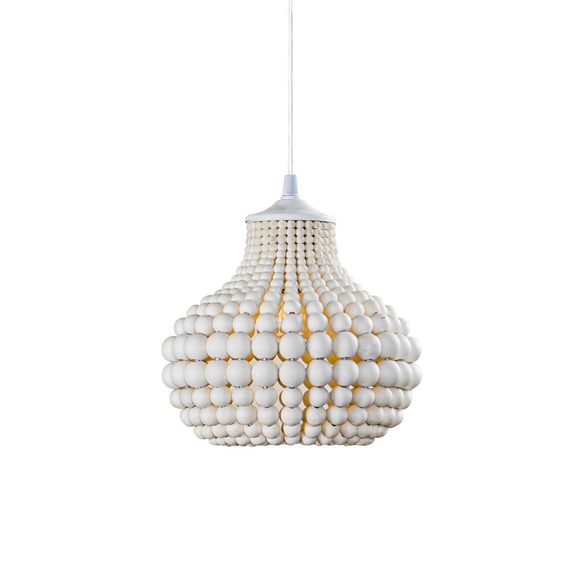 Lampada a sospensione Pilli con perline