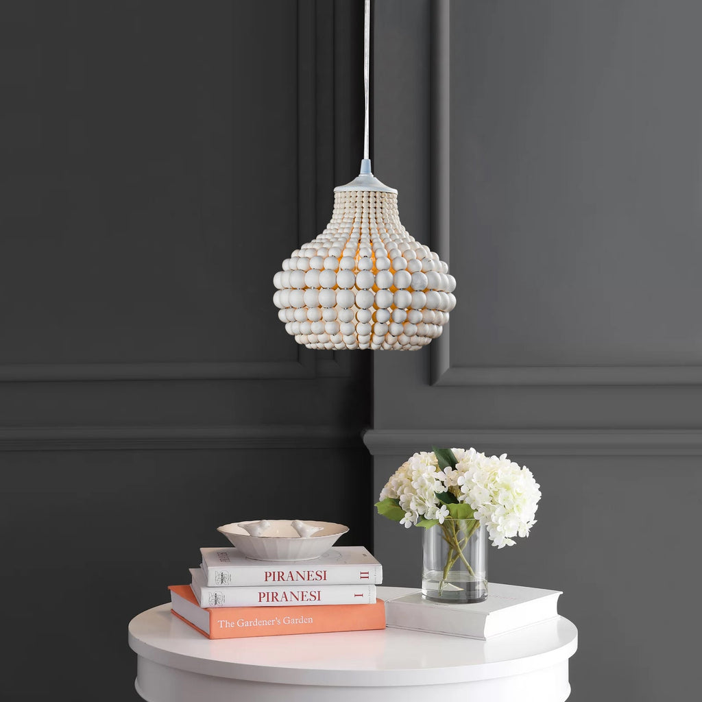 Lampada a sospensione Pilli con perline