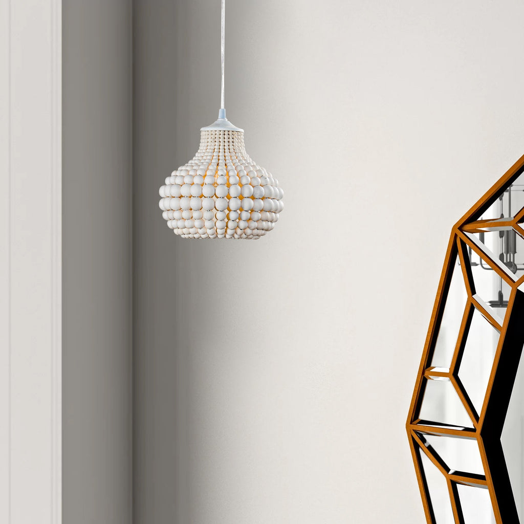 Lampada a sospensione Pilli con perline