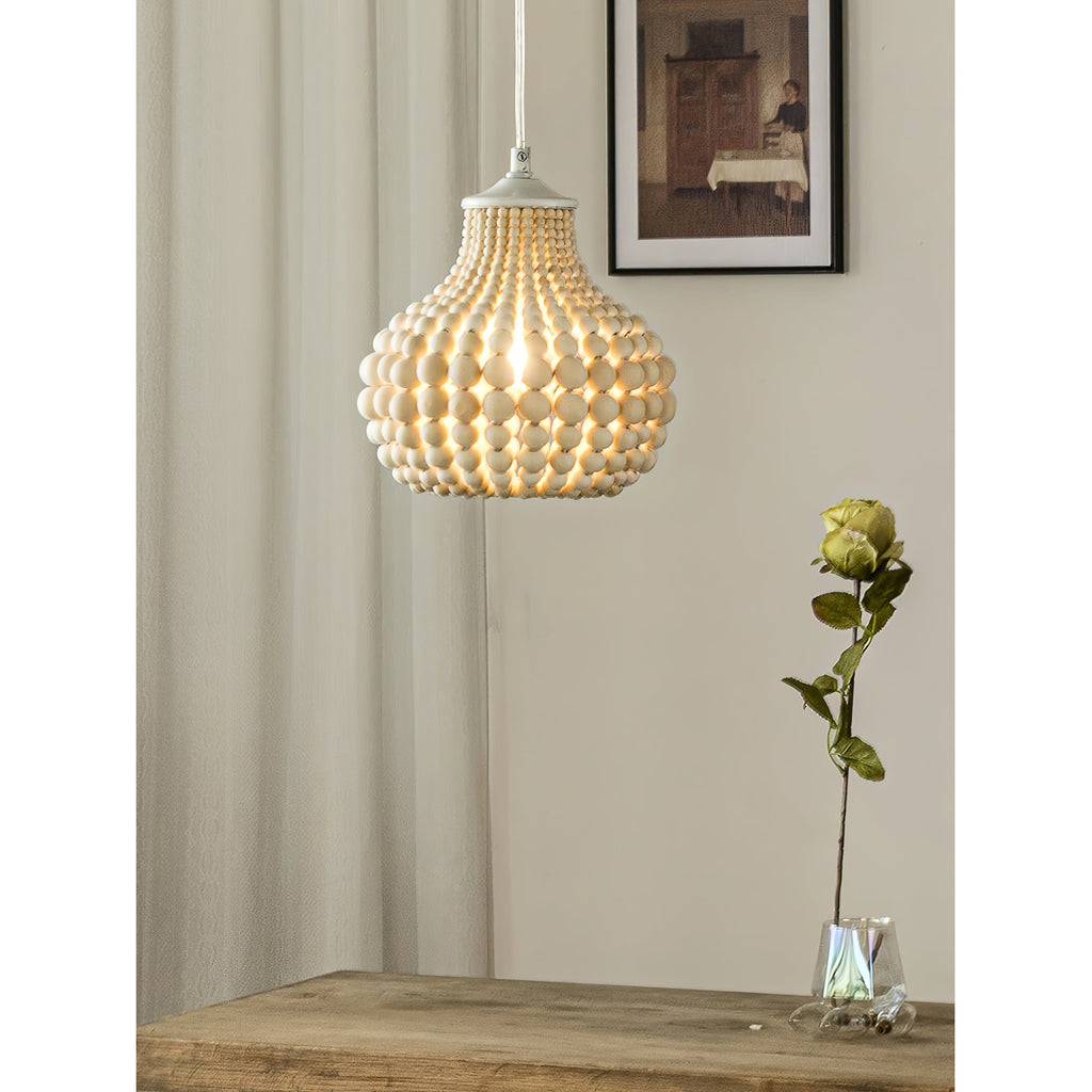 Lampada a sospensione Pilli con perline