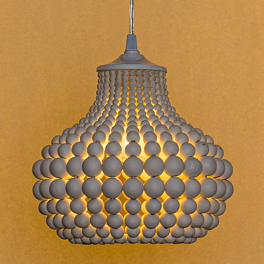 Lampada a sospensione Pilli con perline