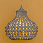Lampada a sospensione Pilli con perline