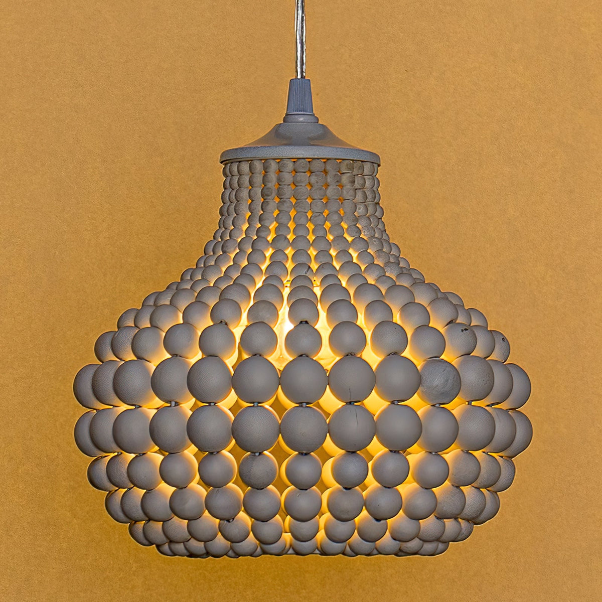 Lampada a sospensione Pilli con perline