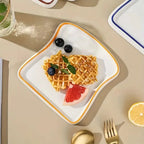 Piatto Ceramico a Forma di Toast Platti