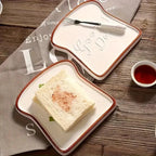 Piatto Ceramico a Forma di Toast Platti