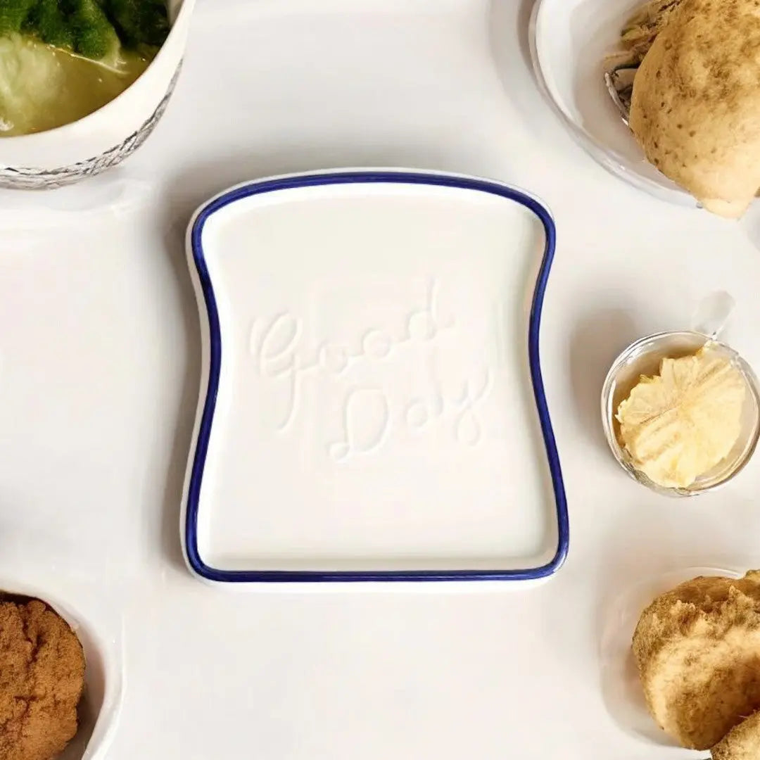 Piatto Ceramico a Forma di Toast Platti