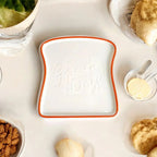 Piatto Ceramico a Forma di Toast Platti