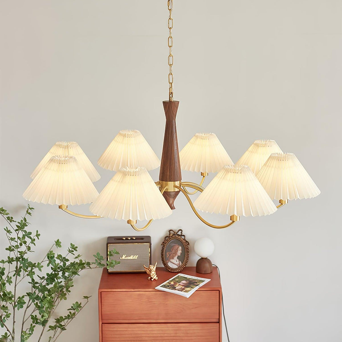 Lampadario Pieghettato